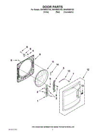 02 - Door Parts parts for Maytag Washer MHW9000YW0 / from AppliancePartsPros.com