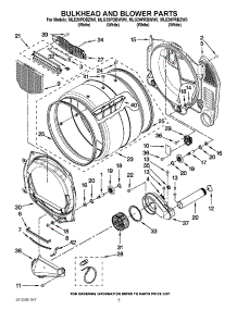 03 - Bulkhead And Blower Parts parts for Maytag Washer Dryer Combo MLE20PRBZW0 / from AppliancePartsPros.com