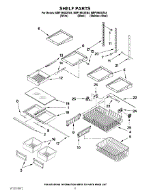 07 - Shelf Parts parts for Maytag Refrigerator MBF1958XEB4 / from AppliancePartsPros.com