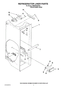 02 - Refrigerator Liner Parts parts for Maytag Refrigerator MSB2554AEY02 / from AppliancePartsPros.com