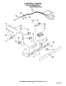 08 - Control Parts parts for Maytag Refrigerator MSB2554AEY02 / from AppliancePartsPros.com