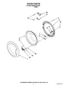 03 - Door Parts parts for Maytag Washer MHWC7500YW0 / from AppliancePartsPros.com