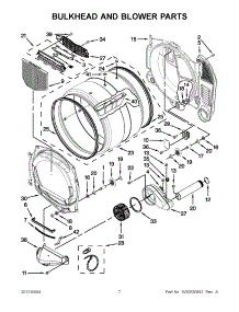 03 - Bulkhead And Blower Parts parts for Maytag Washer Dryer Combo MLE20PRBZW1 / from AppliancePartsPros.com