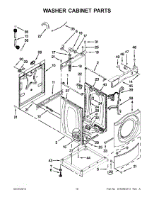 09 - Washer Cabinet Parts parts for Maytag Washer Dryer Combo MLE20PRBZW2 / from AppliancePartsPros.com