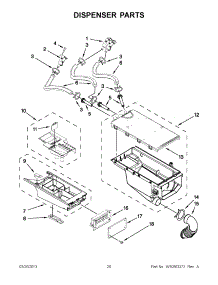 10 - Dispenser Parts parts for Maytag Washer Dryer Combo MLE20PRBZW2 / from AppliancePartsPros.com