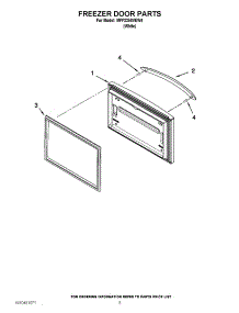 03 - Freezer Door Parts parts for Maytag Refrigerator MFF2258VEW4 / from AppliancePartsPros.com