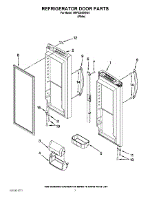 05 - Refrigerator Door Parts parts for Maytag Refrigerator MFF2258VEW4 / from AppliancePartsPros.com