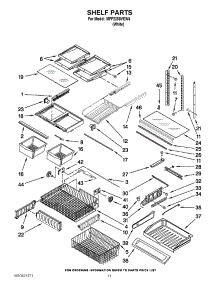 07 - Shelf Parts parts for Maytag Refrigerator MFF2258VEW4 / from AppliancePartsPros.com