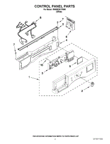 03 - Control Panel Parts parts for Maytag Washer MHWE201YW00 / from AppliancePartsPros.com
