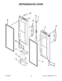 05 - Refrigerator Door parts for Maytag Refrigerator MFF2258VEW6 / from AppliancePartsPros.com