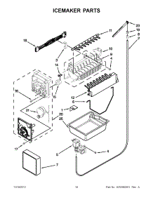 08 - Icemaker Parts parts for Maytag Refrigerator MFF2258VEW6 / from AppliancePartsPros.com
