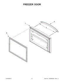 03 - Freezer Door parts for Maytag Refrigerator MFF2258VEW7 / from AppliancePartsPros.com