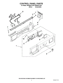03 - Control Panel Parts parts for Maytag Washer MHWE251YL00 / from AppliancePartsPros.com