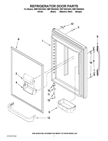 05 - Refrigerator Door Parts parts for Maytag Refrigerator MBF1958XES2 / from AppliancePartsPros.com