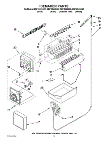 08 - Icemaker Parts parts for Maytag Refrigerator MBF1958XES2 / from AppliancePartsPros.com