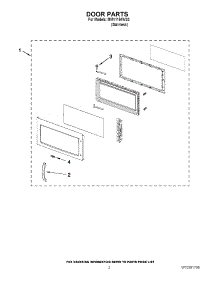 02 - Door Parts parts for Maytag Microwave MMV1164WS3 / from AppliancePartsPros.com