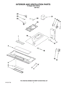 03 - Interior And Ventilation Parts parts for Maytag Microwave MMV1164WS3 / from AppliancePartsPros.com