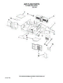 04 - Air Flow Parts parts for Maytag Microwave MMV1164WS3 / from AppliancePartsPros.com