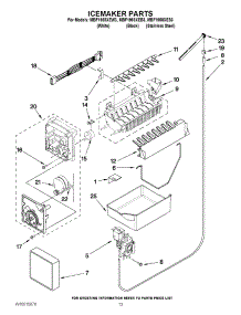 08 - Icemaker Parts parts for Maytag Refrigerator MBF1958XES3 / from AppliancePartsPros.com