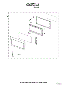 02 - Door Parts parts for Maytag Microwave MMV1164WS4 / from AppliancePartsPros.com