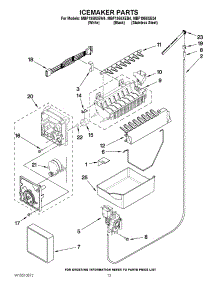 08 - Icemaker Parts parts for Maytag Refrigerator MBF1958XES4 / from AppliancePartsPros.com