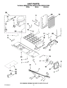 09 - Unit Parts parts for Maytag Refrigerator MSB26C4XYW00 / from AppliancePartsPros.com