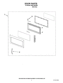 02 - Door Parts parts for Maytag Microwave MMV1164WS5 / from AppliancePartsPros.com