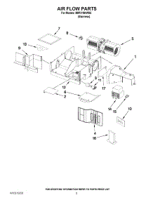 04 - Air Flow Parts parts for Maytag Microwave MMV1164WS5 / from AppliancePartsPros.com