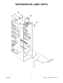 02 - Refrigerator Liner Parts parts for Maytag Refrigerator MSB27C2XAB00 / from AppliancePartsPros.com