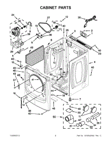 02 - Cabinet Parts parts for Maytag Dryer MGD6000AG0 / from AppliancePartsPros.com