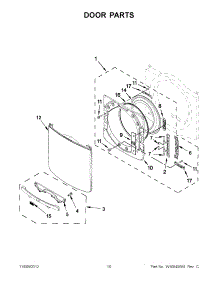 05 - Door Parts parts for Maytag Dryer MGD6000AG0 / from AppliancePartsPros.com