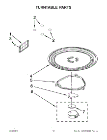 05 - Turntable Parts parts for Maytag Microwave MMV1164WS6 / from AppliancePartsPros.com