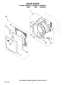 05 - Door Parts parts for Maytag Dryer MGD6000XG1 / from AppliancePartsPros.com