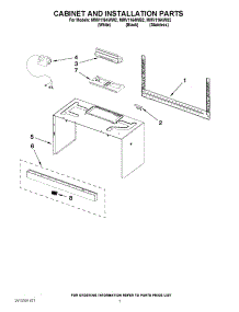 06 - Cabinet And Installation Parts parts for Maytag Microwave MMV1164WW2 / from AppliancePartsPros.com