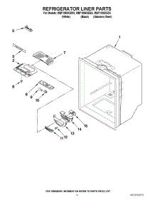 04 - Refrigerator Liner Parts parts for Maytag Refrigerator MBF1958XEW3 / from AppliancePartsPros.com