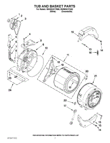 06 - Tub And Basket Parts parts for Maytag Washer MHWE301YG00 / from AppliancePartsPros.com