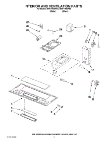 03 - Interior And Ventilation Parts parts for Maytag Microwave MMV1164WW3 / from AppliancePartsPros.com