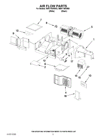 04 - Air Flow Parts parts for Maytag Microwave MMV1164WW3 / from AppliancePartsPros.com