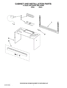 06 - Cabinet And Installation Parts parts for Maytag Microwave MMV1164WW3 / from AppliancePartsPros.com