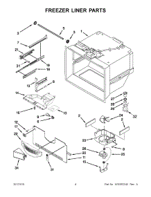 02 - Freezer Liner Parts parts for Maytag Refrigerator MBF1958XEW5 / from AppliancePartsPros.com