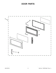 02 - Door Parts parts for Maytag Microwave MMV1164WW5 / from AppliancePartsPros.com