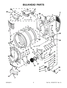 03 - Bulkhead Parts parts for Maytag Dryer MGD6000XW0 / from AppliancePartsPros.com