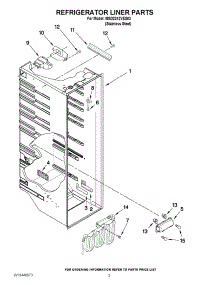 02 - Refrigerator Liner Parts parts for Maytag Refrigerator MSD2242VES03 / from AppliancePartsPros.com