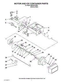 05 - Motor And Ice Container Parts parts for Maytag Refrigerator MSD2242VES03 / from AppliancePartsPros.com