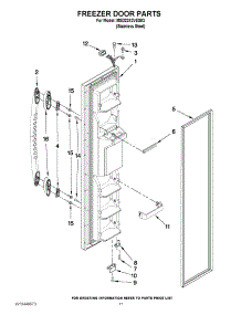 07 - Freezer Door Parts parts for Maytag Refrigerator MSD2242VES03 / from AppliancePartsPros.com