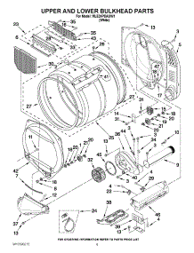 04 - Upper And Lower Bulkhead Parts parts for Maytag Dryer MLE24PDAGW1 / from AppliancePartsPros.com