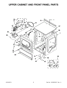 03 - Upper Cabinet And Front Panel Parts parts for Maytag Dryer MLE24PDAGW2 / from AppliancePartsPros.com