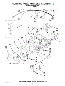 02 - Control Panel And Separator Parts parts for Maytag Dryer MLE24PDAYW0 / from AppliancePartsPros.com