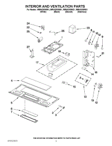 03 - Interior And Ventilation Parts parts for Maytag Microwave MMV4203WB1 / from AppliancePartsPros.com