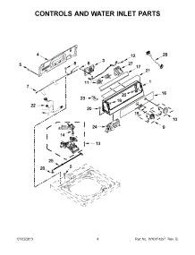 02 - Controls And Water Inlet Parts parts for Maytag Washer MVW18CSAWW0 / from AppliancePartsPros.com